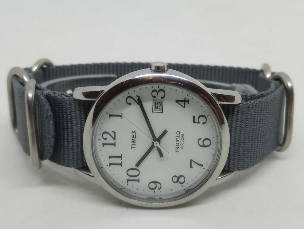 Timex Timex Indiglo 52R 35mm White Dial Date Watch - image 10