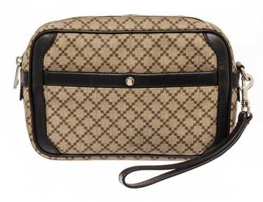 Gucci Gucci Brown Leather Diamante Mens Clutch Bag - image 1