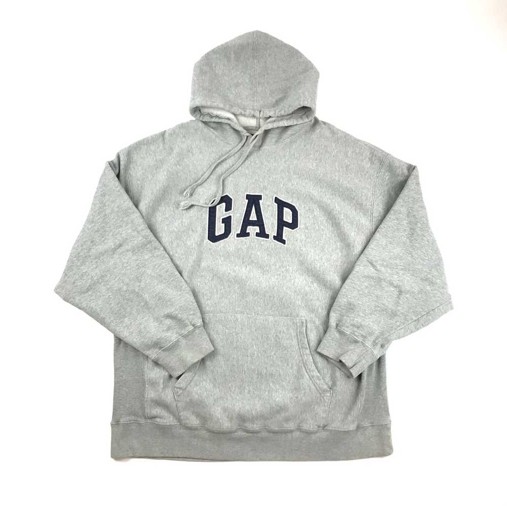 Gap × Vintage Vintage GAP Arch Logo Grey Hoodie S… - image 1