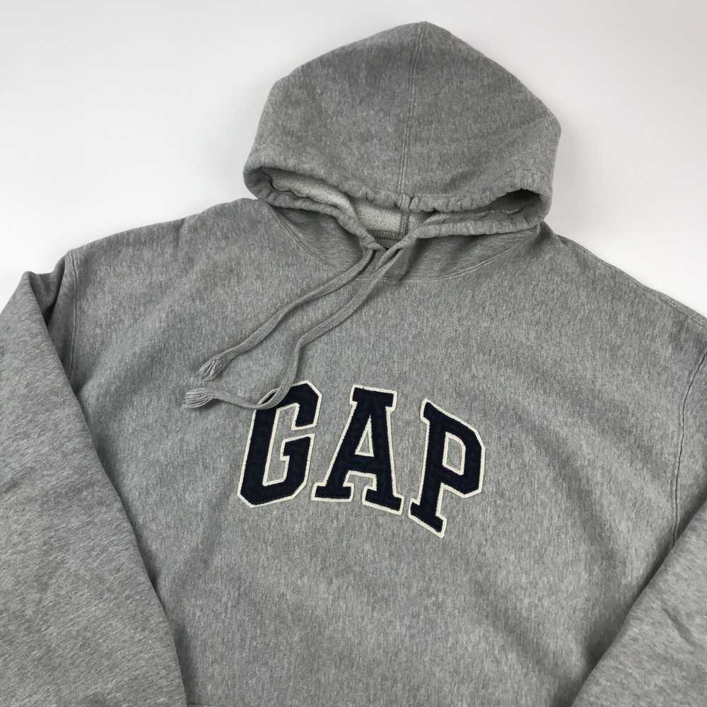 Gap × Vintage Vintage GAP Arch Logo Grey Hoodie S… - image 2