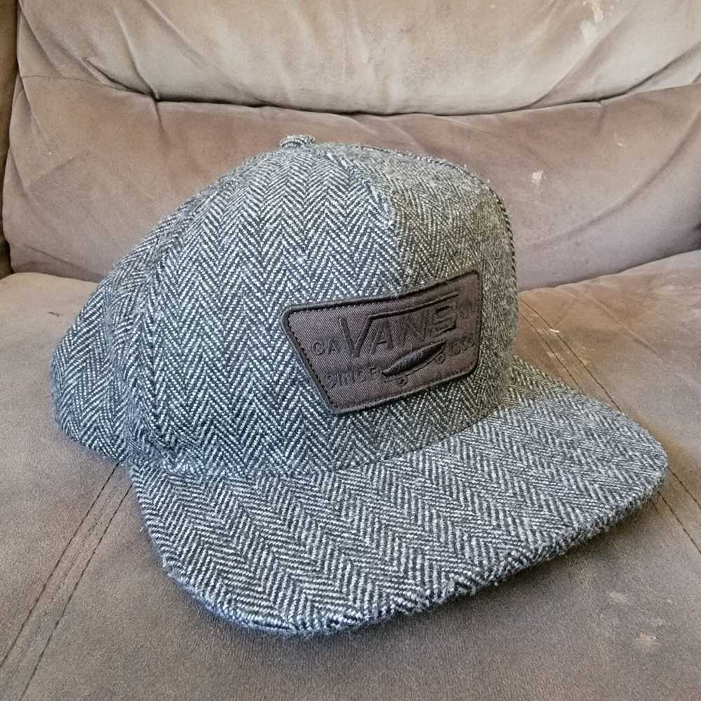 Vans Vans Full Patch Snapback Hat Cap Gray Skateb… - image 1