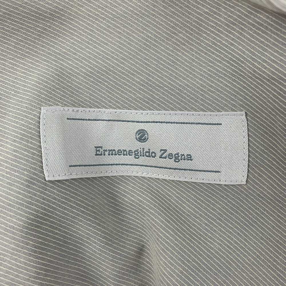 Ermenegildo Zegna Beige Cotton Button Up Long Sle… - image 5