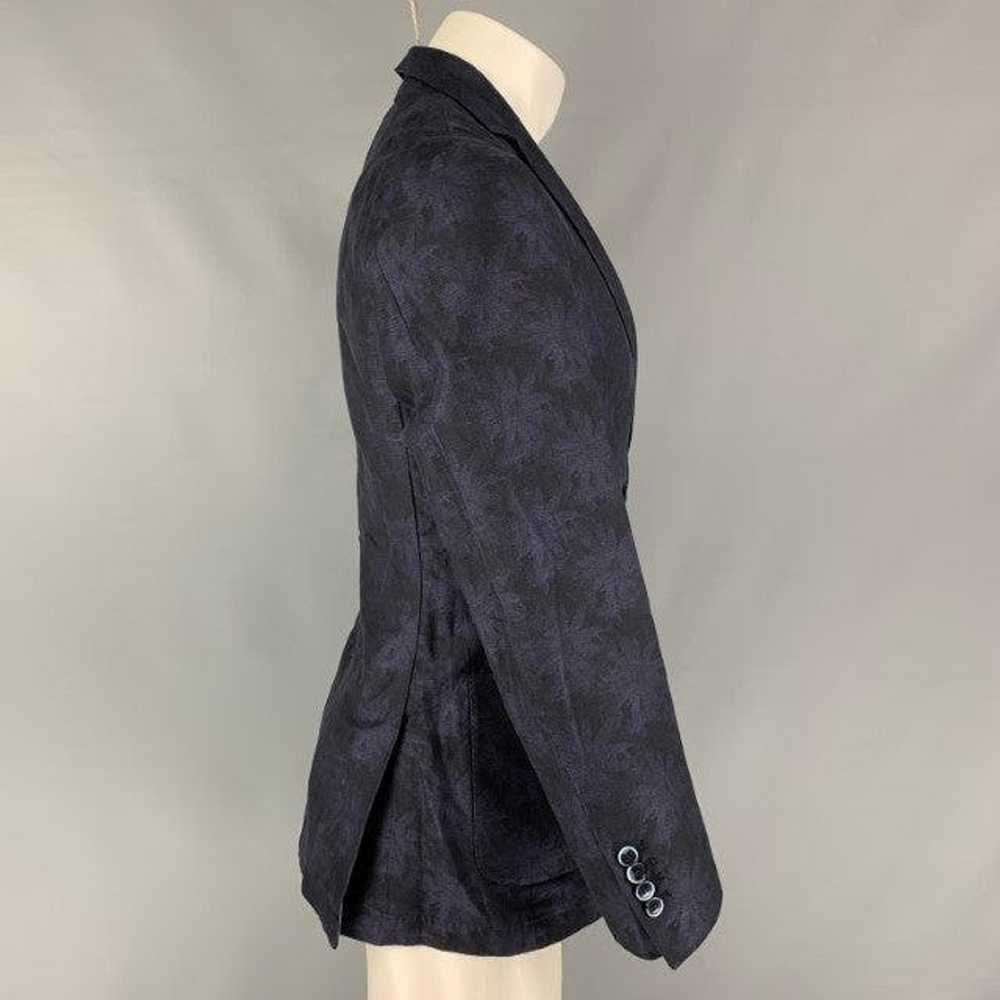 Roda Chest Black & Purple Floral Cotton & Flax No… - image 2