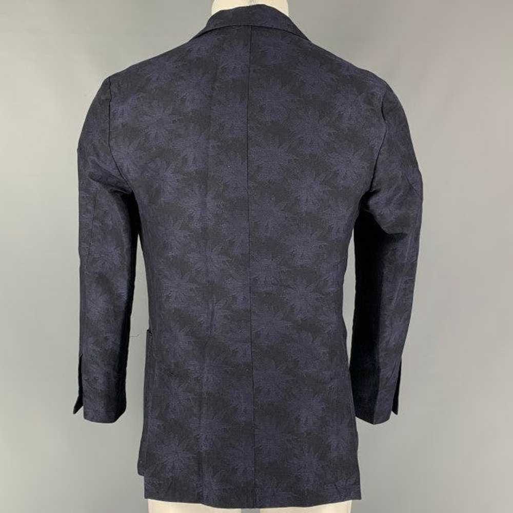 Roda Chest Black & Purple Floral Cotton & Flax No… - image 3