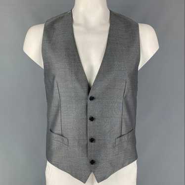 Dolce & Gabbana Grey Solid Wool & Silk Buttoned V… - image 1