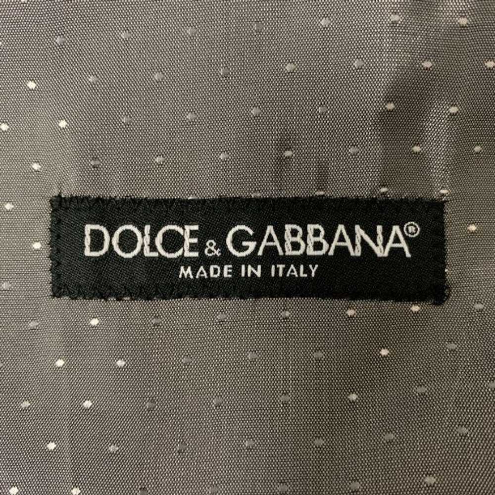 Dolce & Gabbana Grey Solid Wool & Silk Buttoned V… - image 4