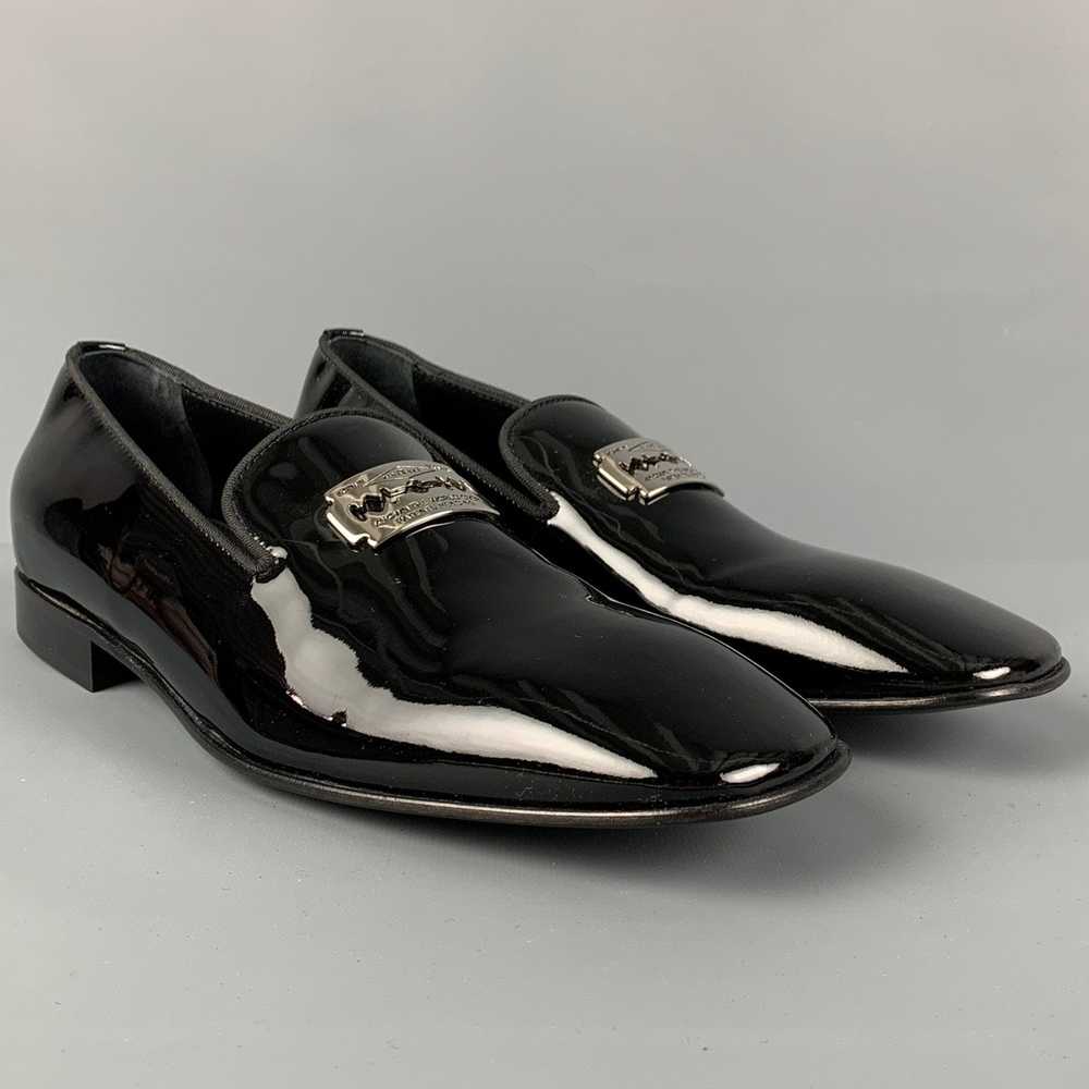 John Richmond Black Leather Slip On Razor Belt Lo… - image 2