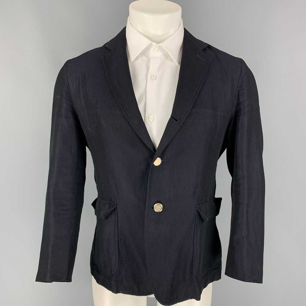 Band Of Outsiders Navy Cotton Linen Sport Coat - image 1