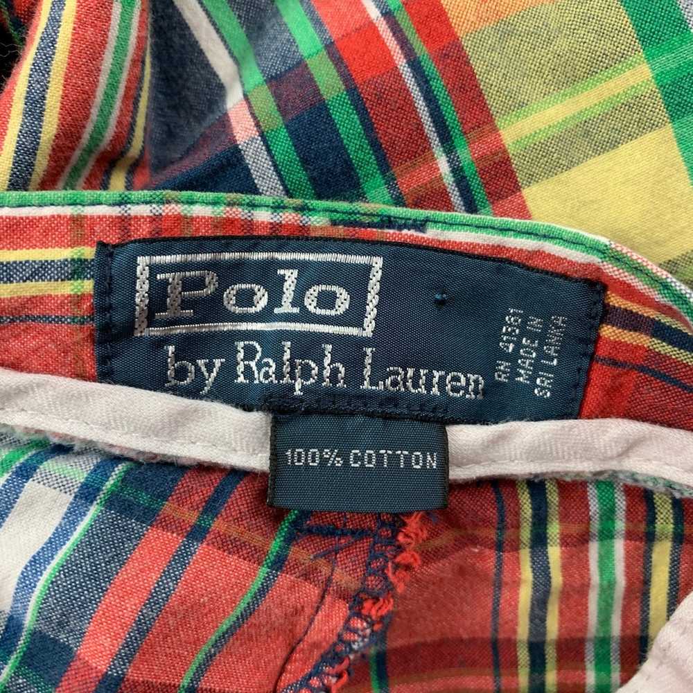Polo Ralph Lauren MultiColor Plaid Cotton Zip Fly… - image 4