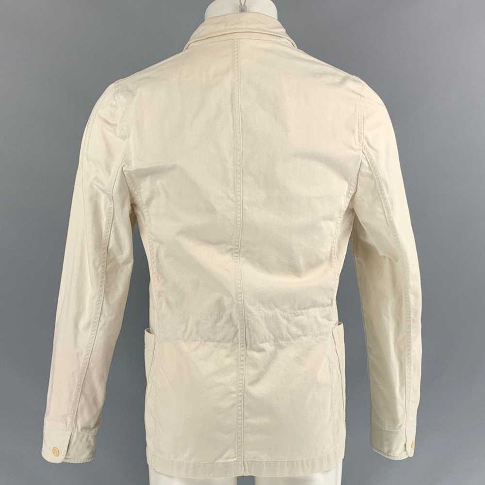Unis Off White Solid Cotton Jacket - image 3