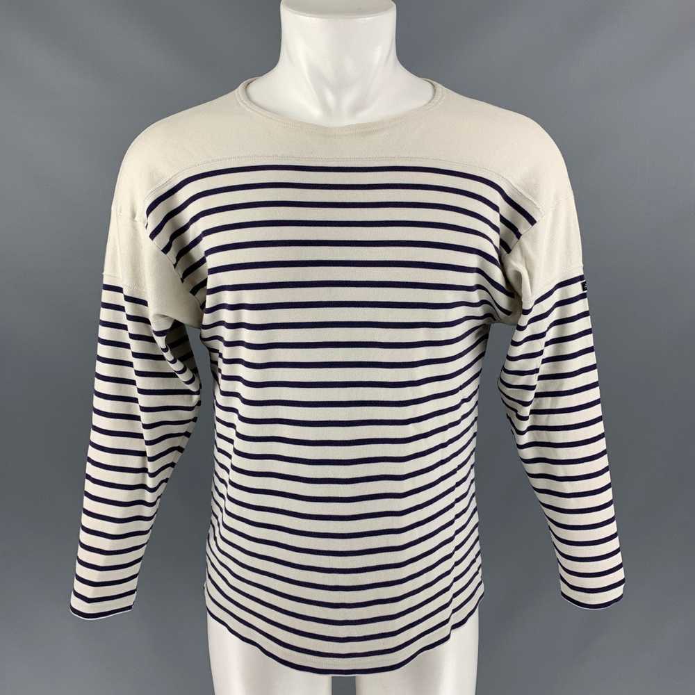 Armor Lux Cream & Navy Stripe Cotton Nautical Pul… - image 1