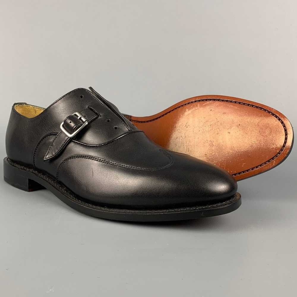 Michael Bastian Black Leather Monk Strap Lace Up … - image 3