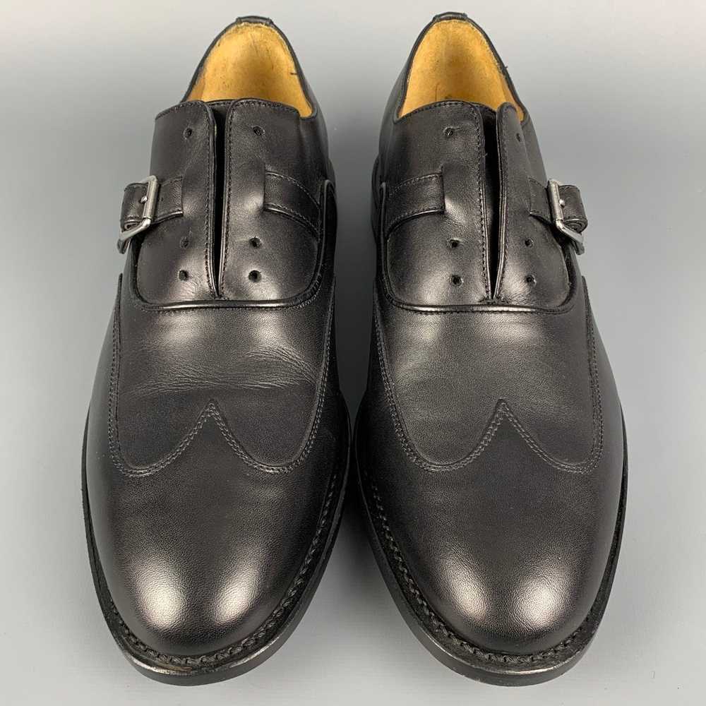 Michael Bastian Black Leather Monk Strap Lace Up … - image 4