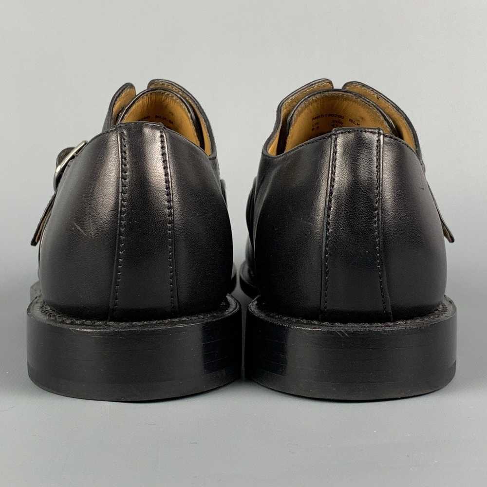 Michael Bastian Black Leather Monk Strap Lace Up … - image 5