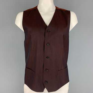 Dolce & Gabbana Brown Wool Buttoned Vest - image 1