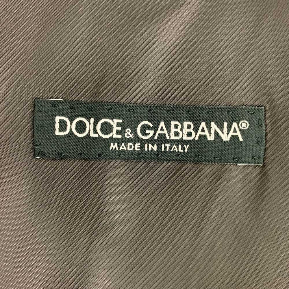 Dolce & Gabbana Solid Wool Buttoned Mauve Vest - image 4