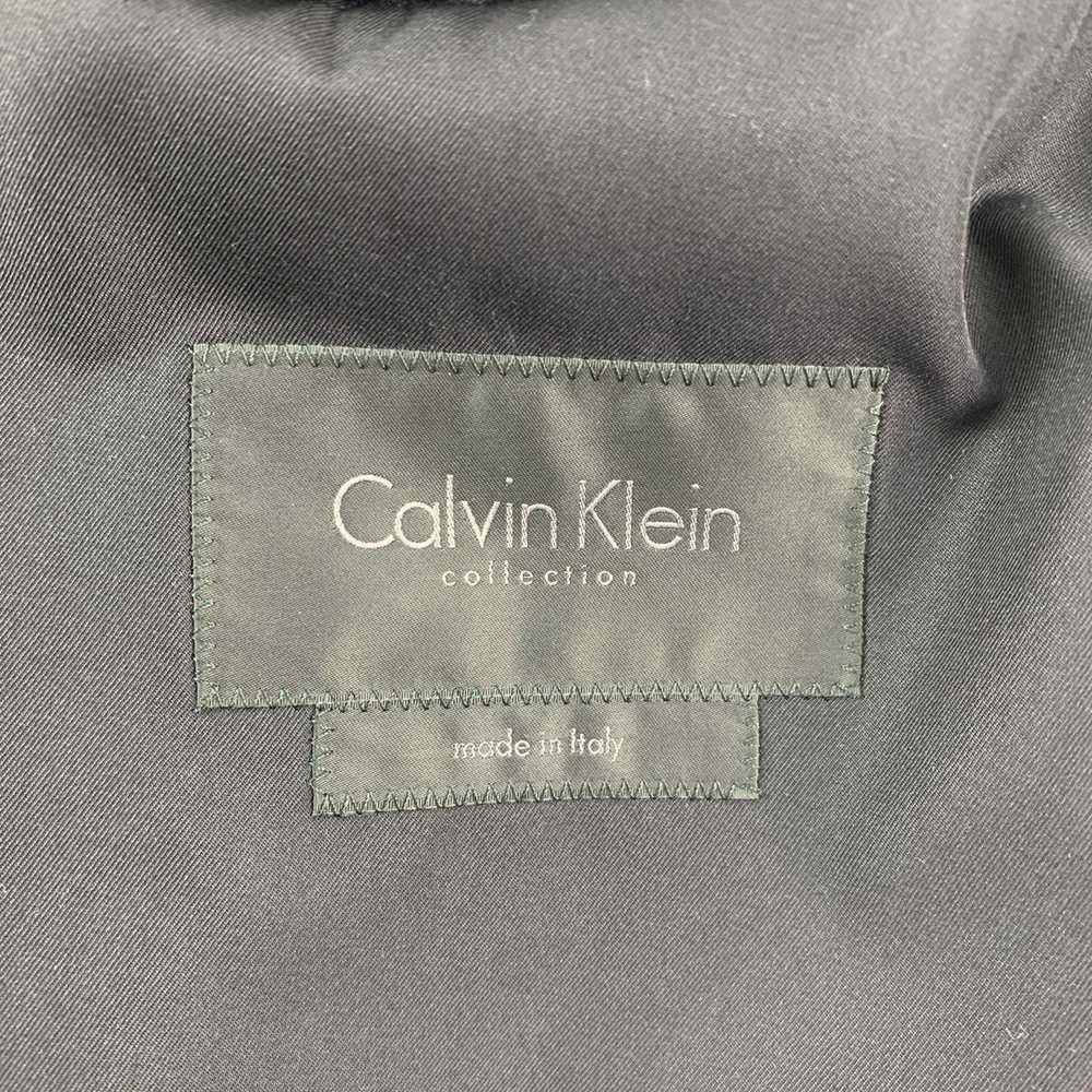 Calvin Klein Black Silk Notch Lapel Lightweight C… - image 8