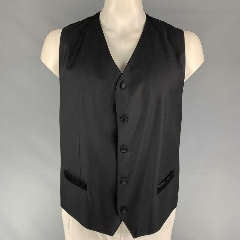 Dolce & Gabbana Black Wool Blend Buttoned Vest - image 1