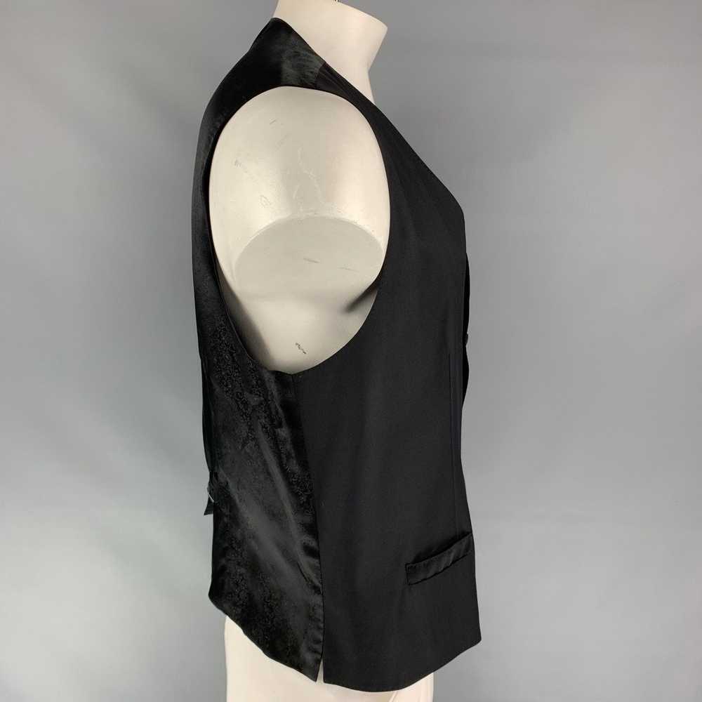 Dolce & Gabbana Black Wool Blend Buttoned Vest - image 2