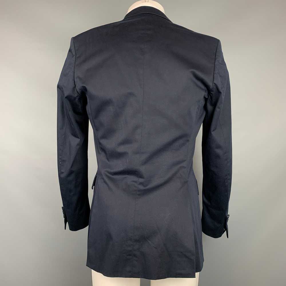 Burberry Tuxedo Navy Cotton Peak Lapel Sport Coat - image 4