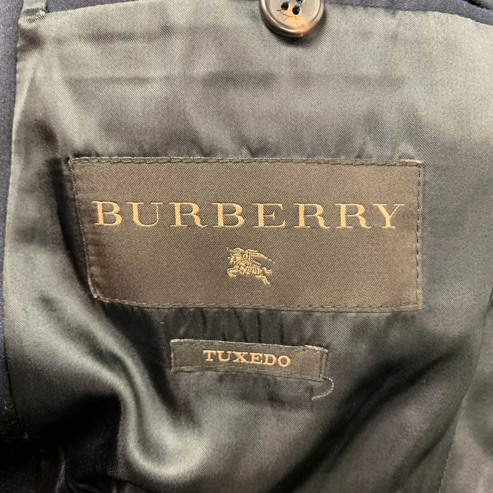 Burberry Tuxedo Navy Cotton Peak Lapel Sport Coat - image 7