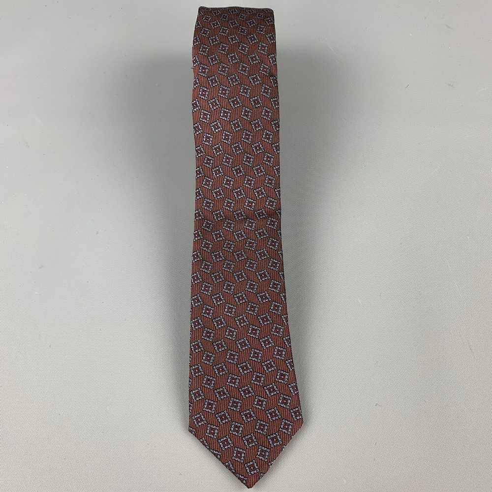 Burberry Prorsum Brown Silk Print Skinny Tie - image 2