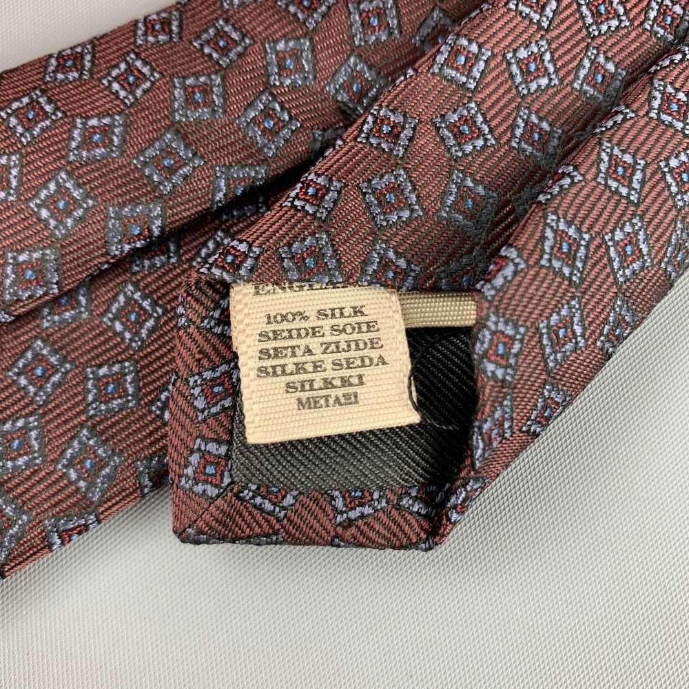 Burberry Prorsum Brown Silk Print Skinny Tie - image 3