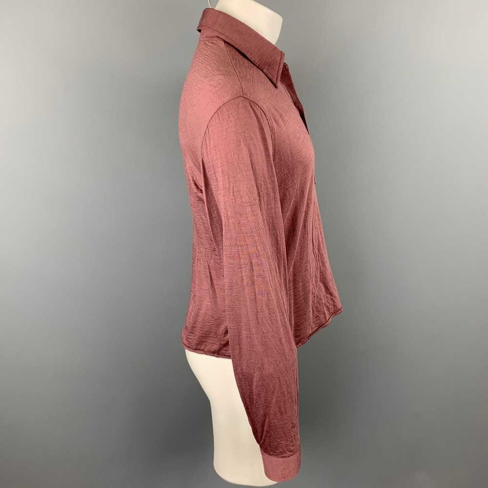 Costume National Mauve Wool Buttoned Long Sleeve … - image 2