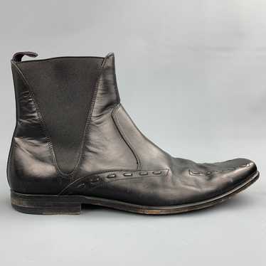 Paul Smith 9 Black Leather Hand Crafted Chelsea Bo