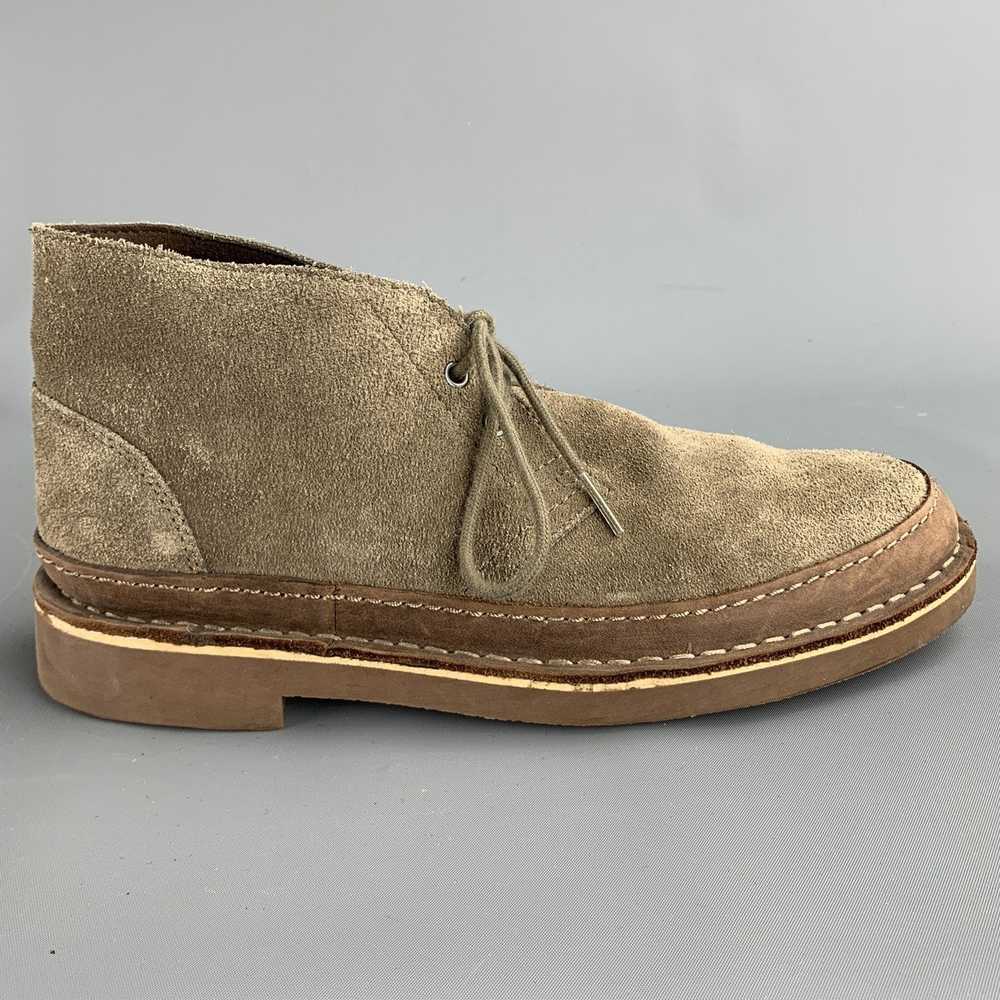 Clarks Taupe Suede Lace Up Chukka Boots - image 1