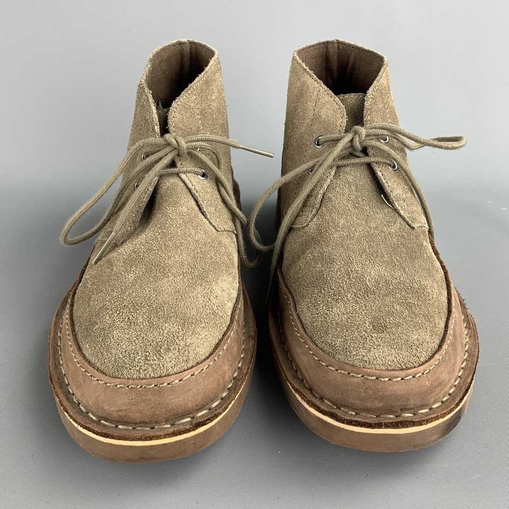 Clarks Taupe Suede Lace Up Chukka Boots - image 4