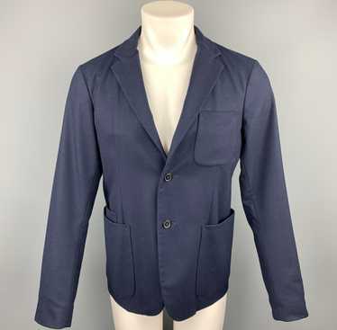 Jil Sander Navy Wool Notch Lapel Sport Coat - image 1