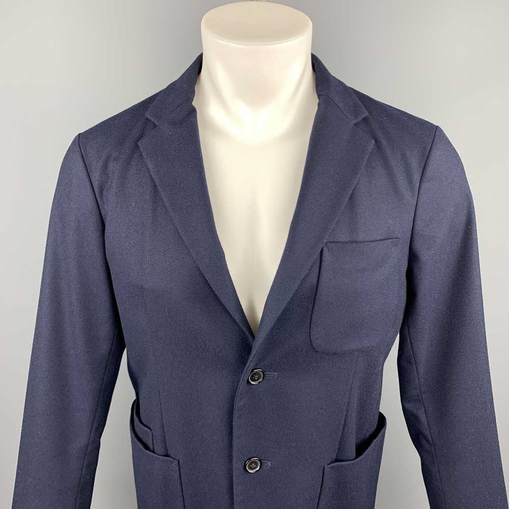 Jil Sander Navy Wool Notch Lapel Sport Coat - image 2