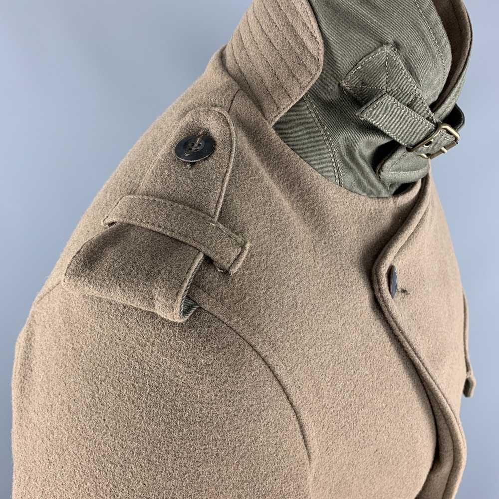 Andrew Mackenzie Taupe Wool Blend Double Breasted… - image 5