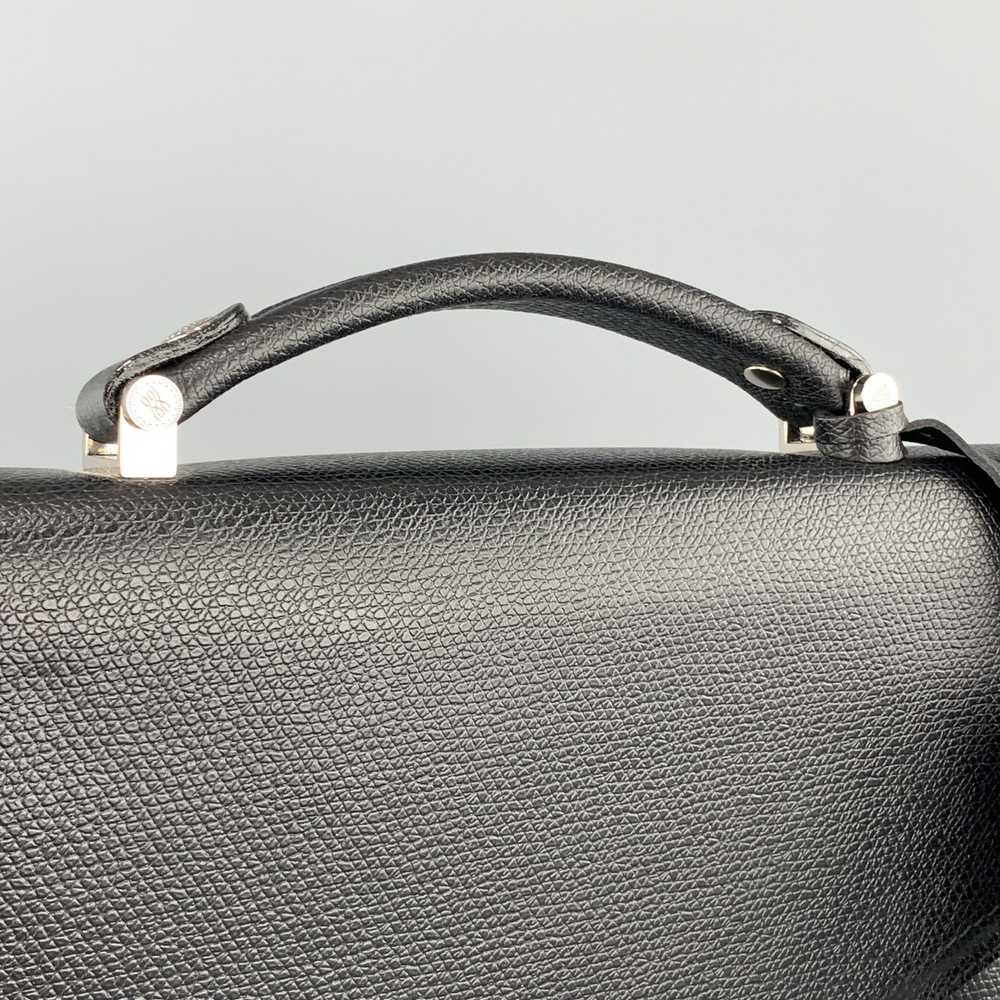 Lancel Black Textured Leather Envelope Briefcase - image 4