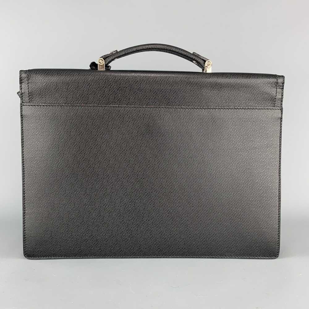 Lancel Black Textured Leather Envelope Briefcase - image 6