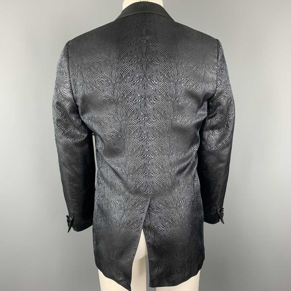 Lanvin Black & Blue Silk Shawl Collar Sport Coat - image 6