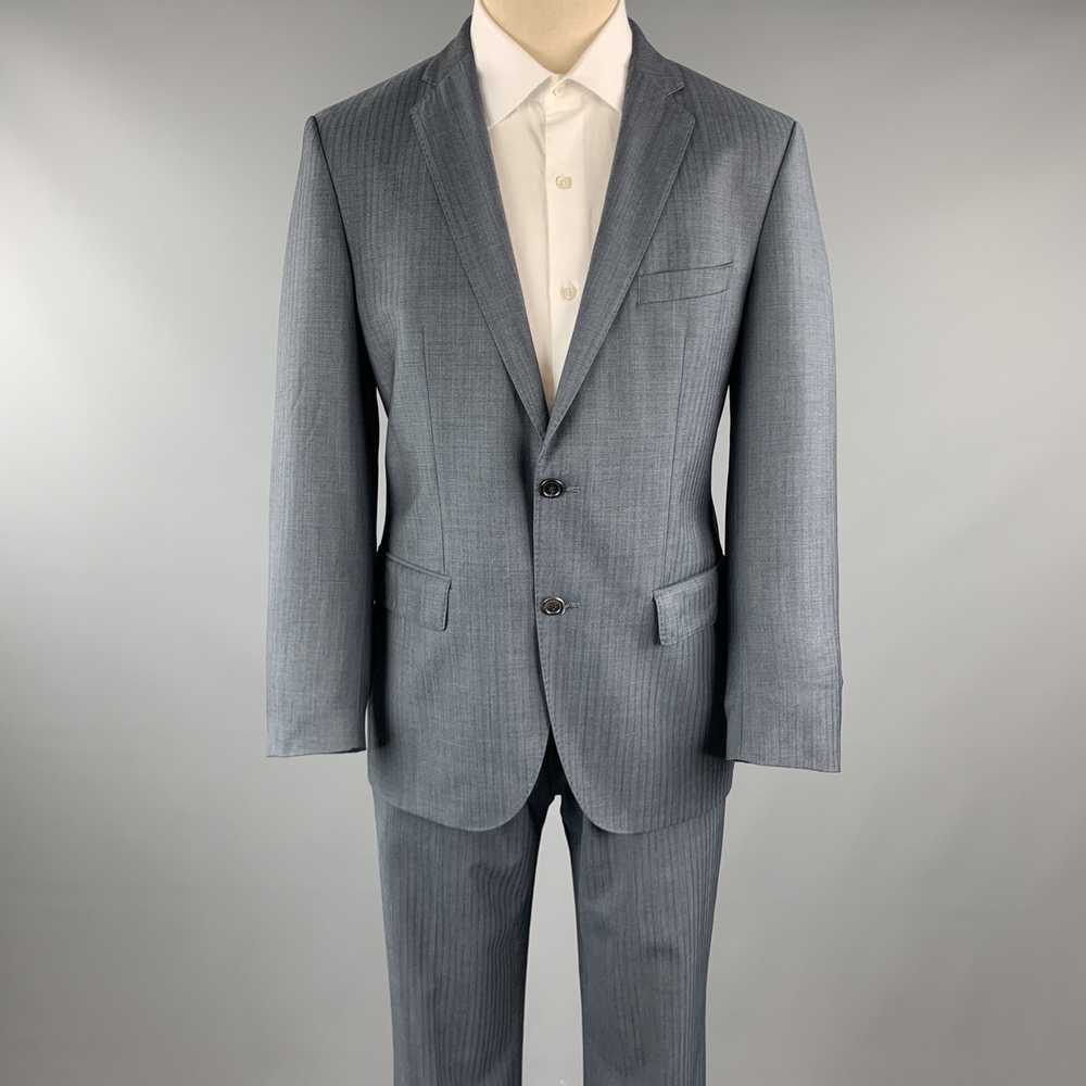 Hugo Boss Navy Lana Wool Notch Lapel 32 x 30 Suit - image 1