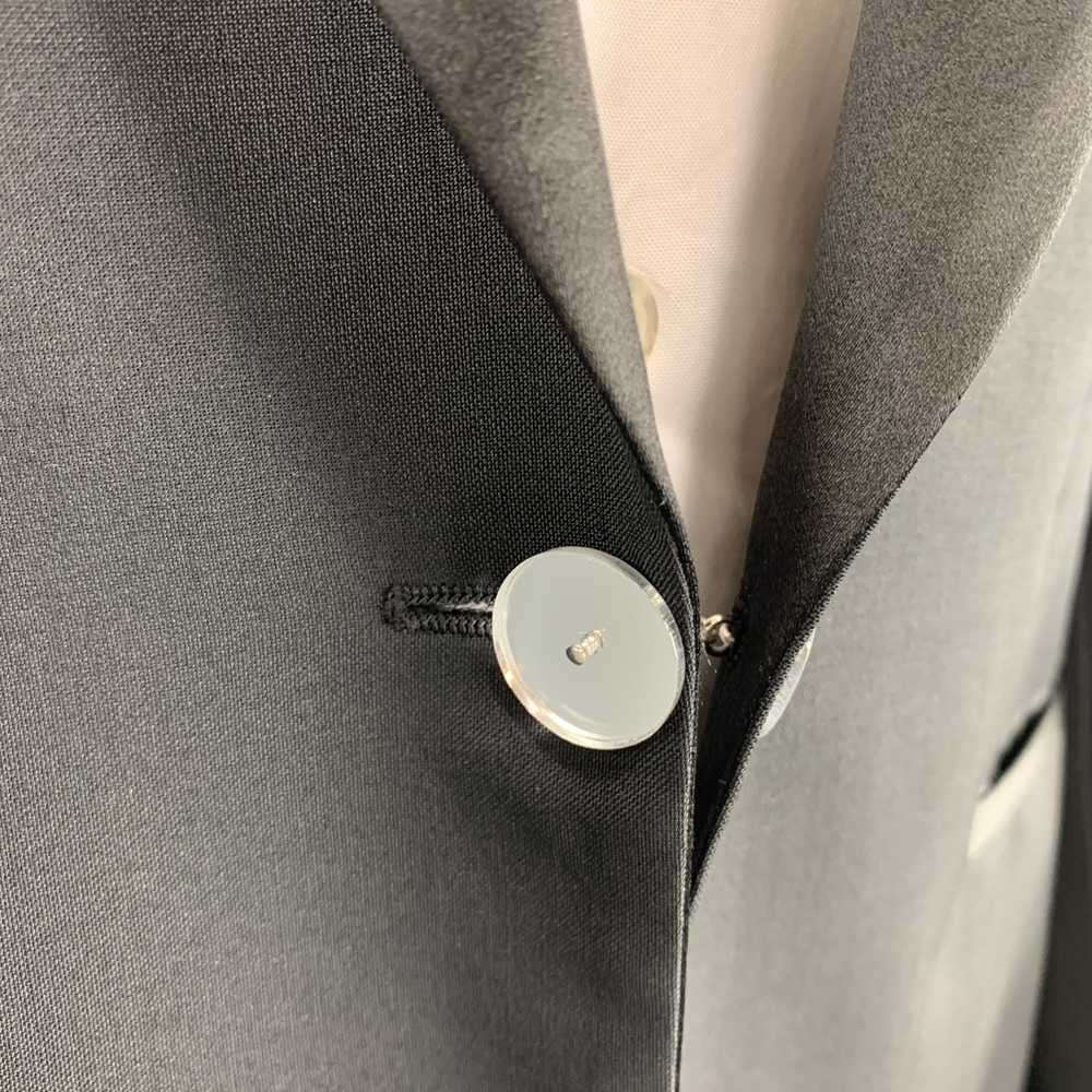 Viktor & Rolf Black Wool Satin Peak Lapel Mirror … - image 5