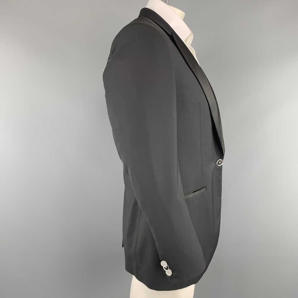 Viktor & Rolf Black Wool Satin Peak Lapel Mirror … - image 6