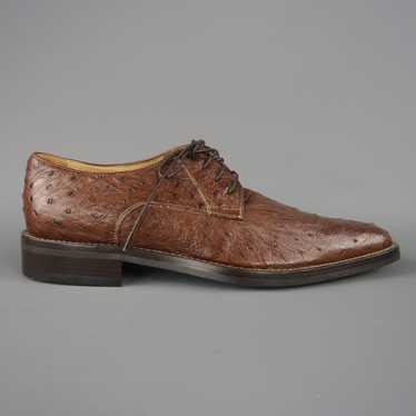 Cole Haan Light Brown Ostrich Textured Lace Up Dr… - image 1
