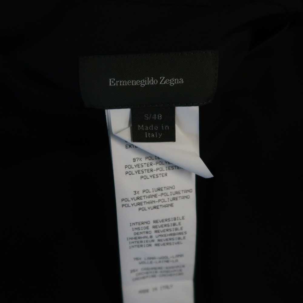 Ermenegildo Zegna Black Solid Wool Cashmere Rever… - image 10