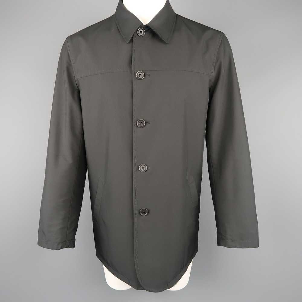 Ermenegildo Zegna Black Solid Wool Cashmere Rever… - image 6