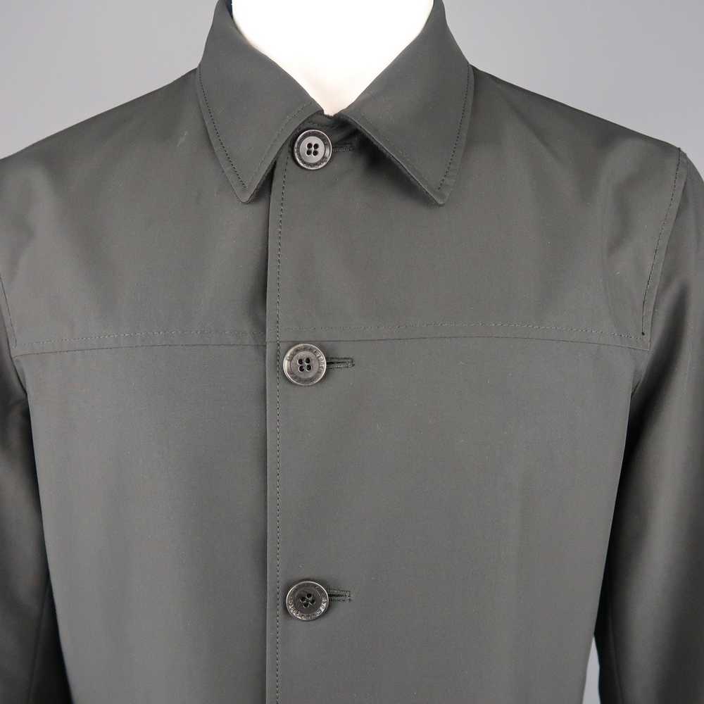 Ermenegildo Zegna Black Solid Wool Cashmere Rever… - image 7