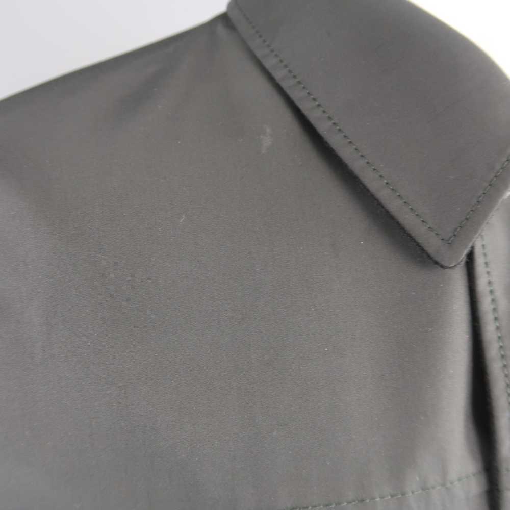 Ermenegildo Zegna Black Solid Wool Cashmere Rever… - image 8