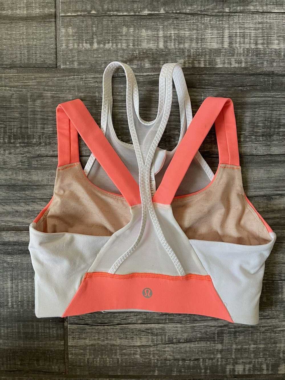 Lululemon Ready Set Sweat Bra Size 4 White Light … - image 1