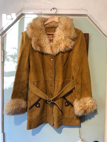 1970's The Tannery Shearling Suede Boho Jacket