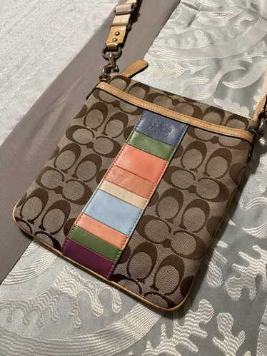 Coach COACH crossbody square bag with colorful des