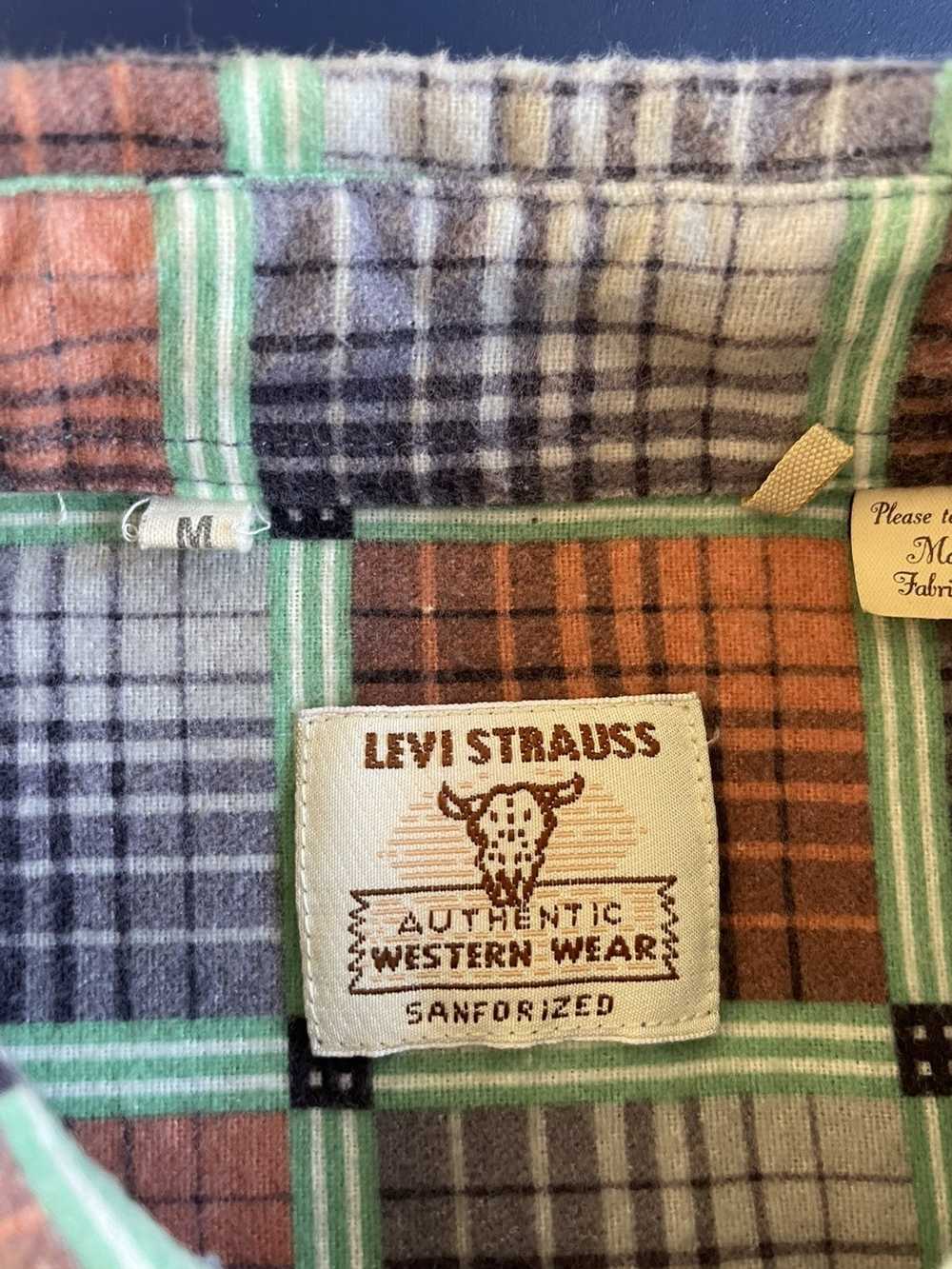 Levi's Vintage Clothing LVC Flannel Button Up Shi… - image 3