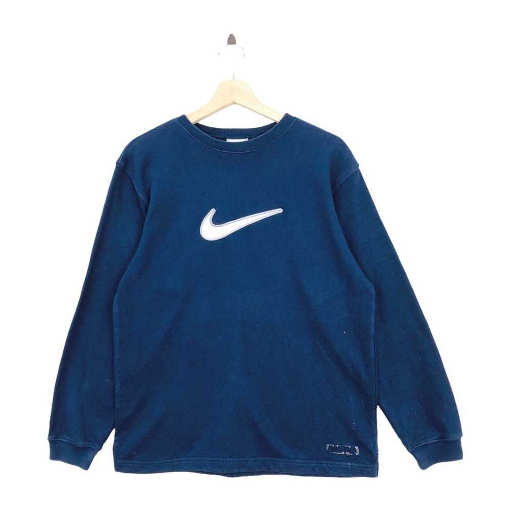 Nike × Vintage Vtg Y2K NIKE Big Logo Sweatshirt P… - image 1
